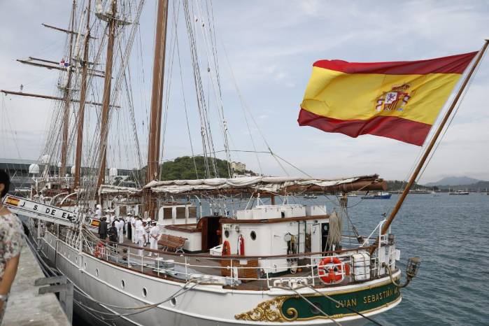 El buque escuela Juan Sebastián Elcano se encuentra por estos días en la Terminal de Cruceros de Amador.
