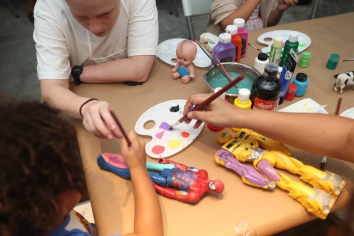 Niños y padres buscaron opciones de entretenimiento durante el último fin de semana de descanso del calendario escolar.