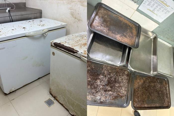 Imágenes sobre que el presunto mal estado de las instalaciones.