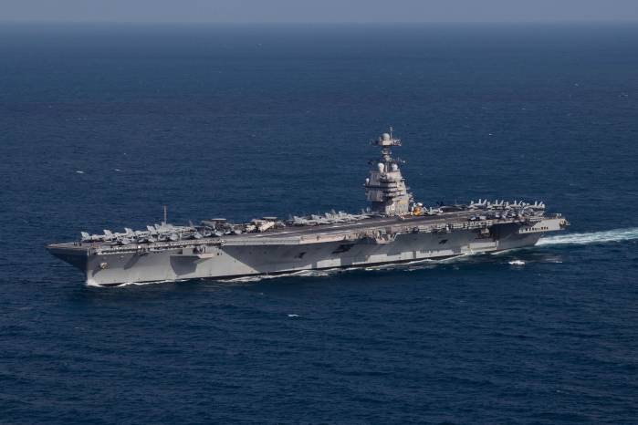 El portaaviones USS Gerald R. Ford