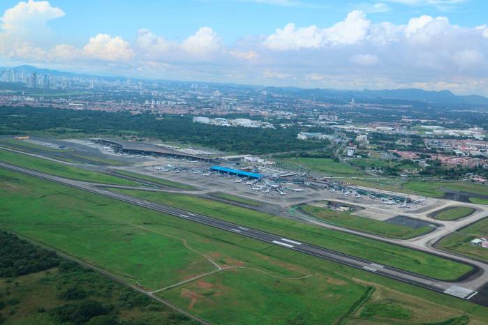Vista del Aeropuerto Internacional de Tocumen.