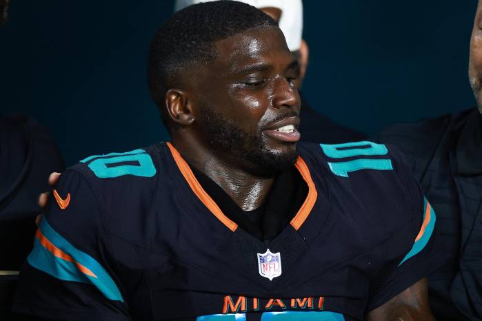 El jugador de los Miami Dolphins, Tyreek Hill.
