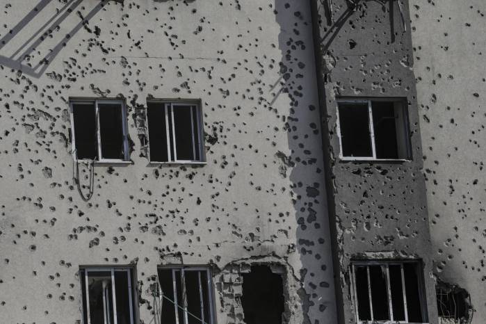 La fachada del hospital Al Shifa en Gaza el 23 de octubre de 2025.