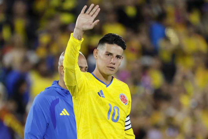 El futbolista colombiano, James Rodríguez.