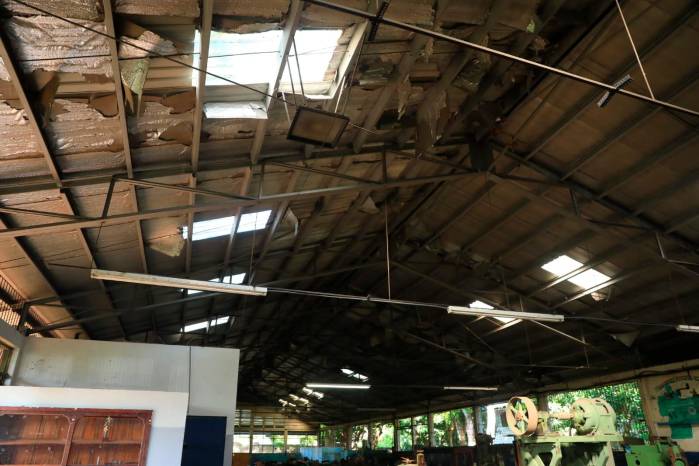 Estado de la escuela Artes y Oficios, una de las 3.099 escuelas que iniciaron clases desde ayer.