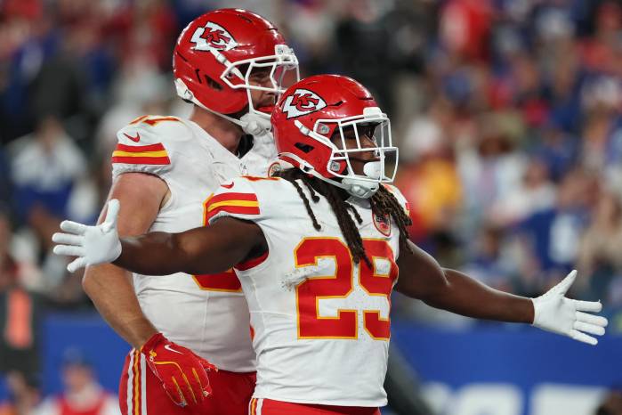 El jugador de los Kansas City Chiefs, Kareem Hunt.
