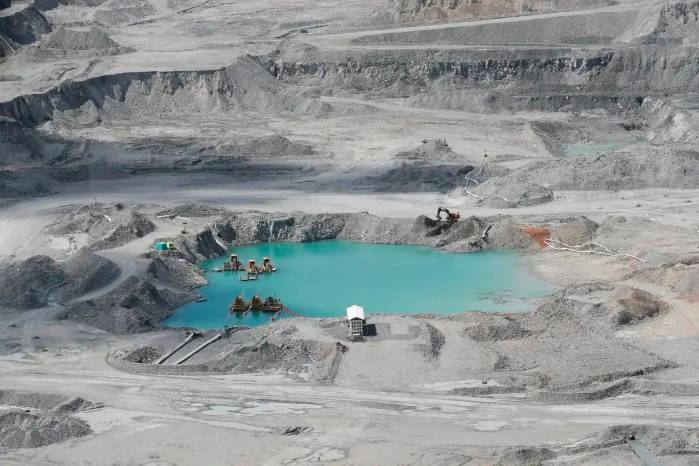 Fotografía aérea del proyecto Minera Panamá, filial de la canadiense First Quantum Minerals (FQM), en Donoso (Panamá).