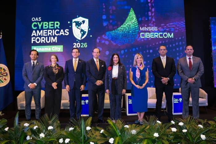 Autoridades nacionales e internacionales participan en la apertura del Cyber Americas Forum y Cibercom 2026.