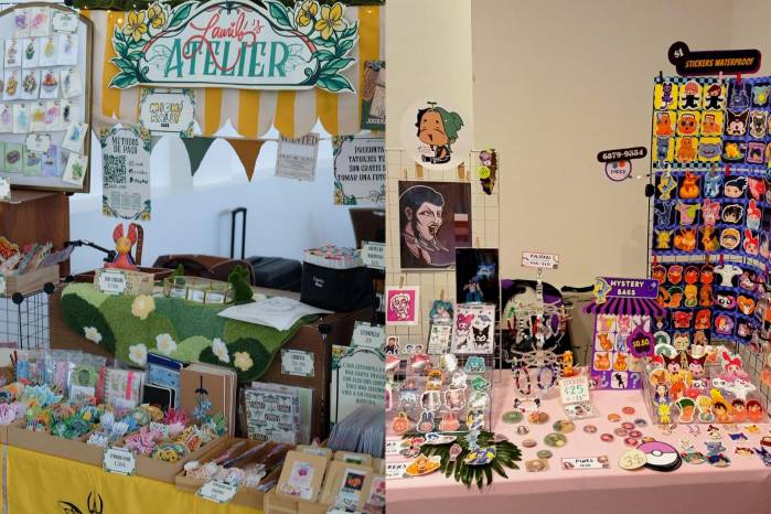 Derecha emprendimiento “Lauriló Art” y a la izquierda “Honey Artsy”