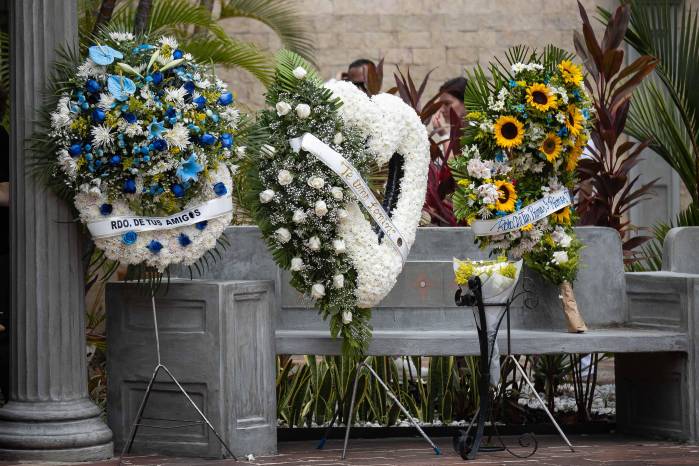 Las muestras de cariño se vieron reflejadas durante la ceremonia fúnebre.