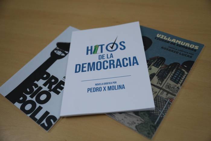 Las tres novelas gráficas forman parte de un proyecto del PNUD para difundir la relación entre la democracia y el desarrollo humano.