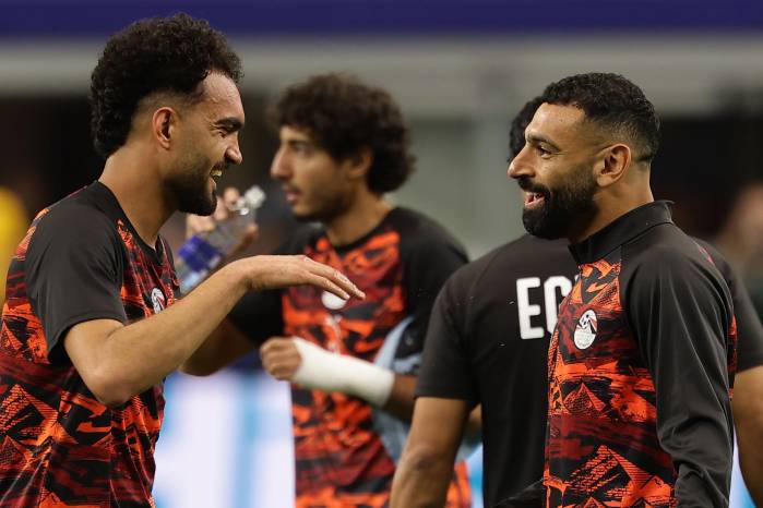 Mohamed Salah de la selección de Egipto.