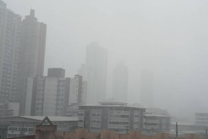 Varios puntos de la ciudad capital se muestran altas intensidades de lluvia