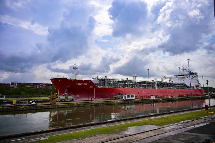 Foto de AFP del Canal de Panamá.