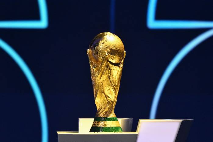 El trofeo de campeones de la Copa Mundial de la FIFA.