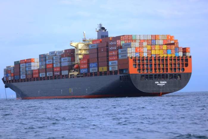 Entre los buques afectada estaba un portacontenedor de bandera panameña.