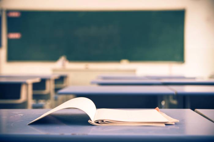 Empty school classroom