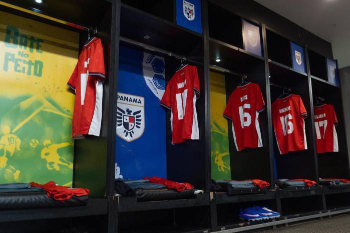 Vestuario de la selección de Panamá.
