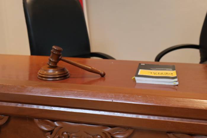 Sala de juicio en Panamá.