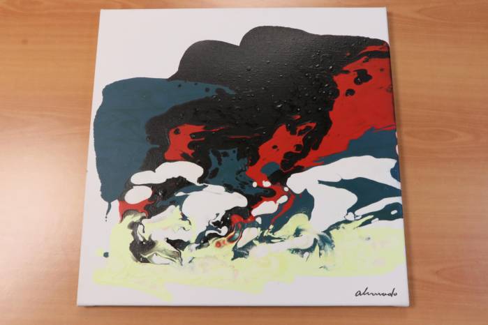 El artista panameño se inspiró en Ginebra (Suiza), cuando se inspiró en los artistas alemanes conocidos como tachistas.