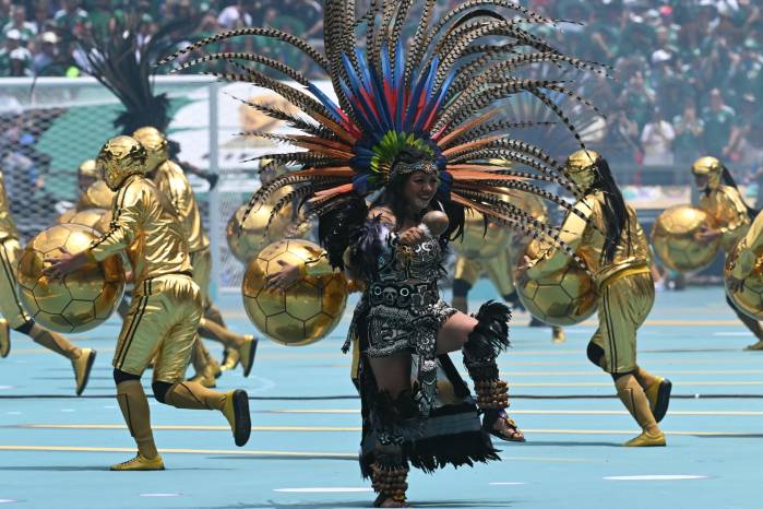 La ceremonia de inauguración del Mundial revisitó la era prehispánica de México.