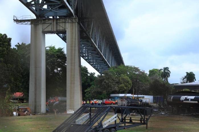 El pasado 6 de abril ocurrió un fuego en la parte de abajo del puente de las Américas.