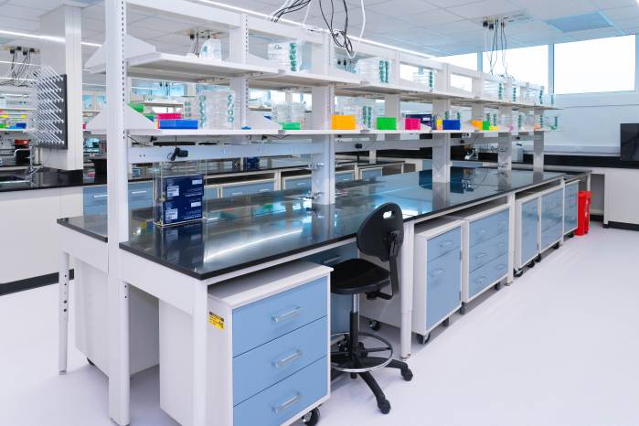 Mobiliario de laboratorio.
