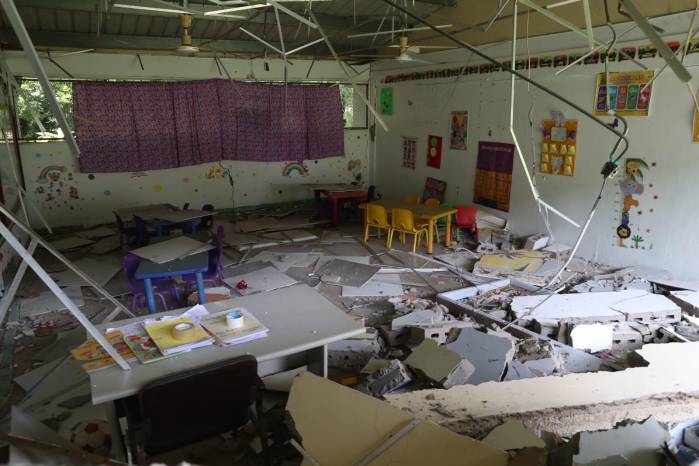 Unas 35 escuelas alrededor del país fueron destruidas por el terremoto.