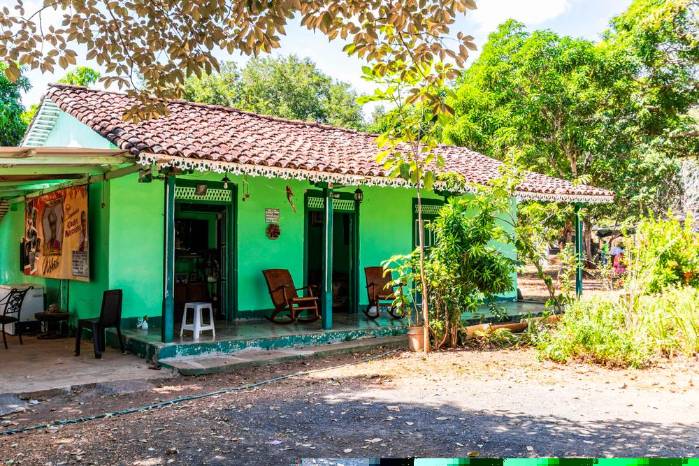 Una casa tradicional de quincha de Los Santos.