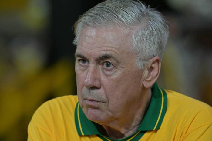 El entrenador de la selección de Brasil, Carlo Ancelotti.