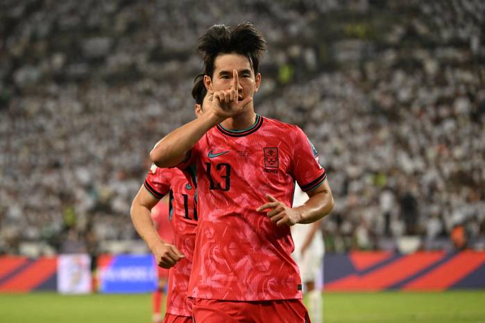 El futbolista de Corea del Sur, Kim Jing-yu.