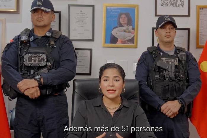 La alcaldesa de San Miguelito, Irma Hernández,