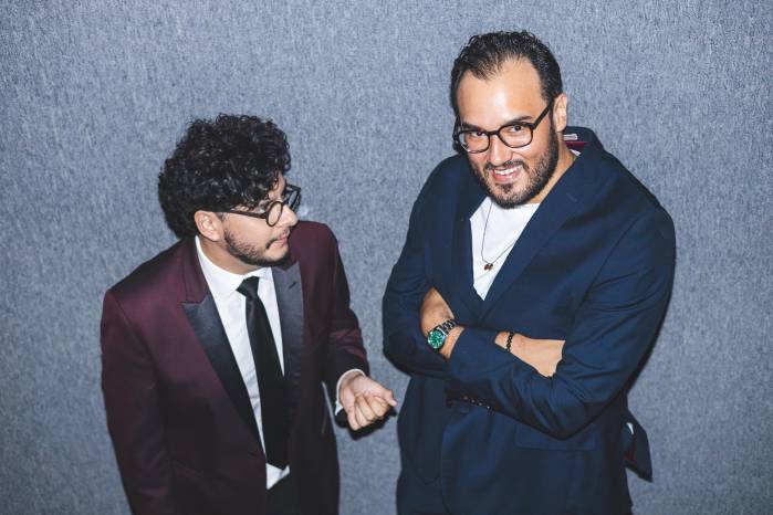 Tomás Cortes y Trillo Guardia, el productor y director de la cinta, respectivamente.