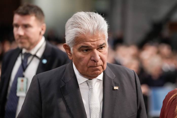 El presidente de Panamá, José Raúl Mulino.