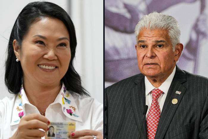 La presidenta electa de Perú, Keiko Fujimori, y el presidente panameño, José Raúl Mulino.