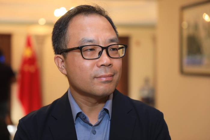 El embajador de la República Popular China en Panamá, Zhang Xiangyan.