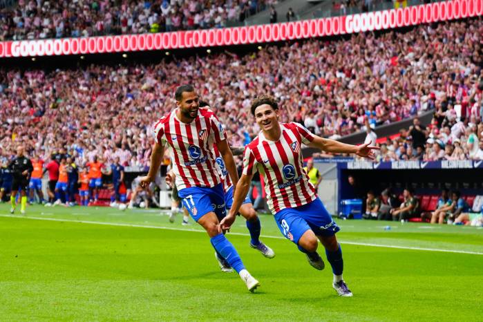 El delantero del Atlético de Madrid Julián Álvarez.