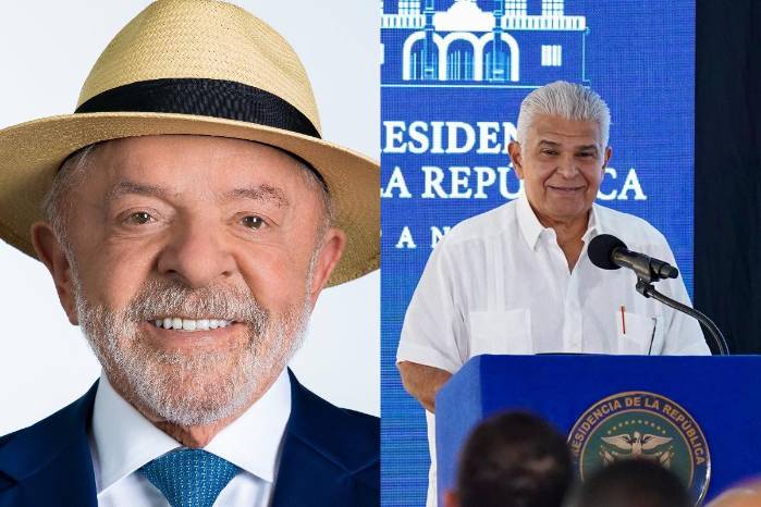 El presidente de Brasil, Lula Ignasio Da Silva, y el presidente de la República, José Raúl Mulino