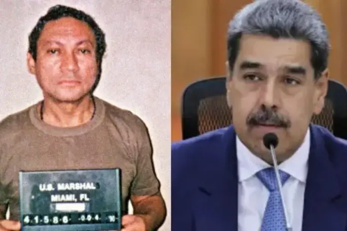 Manuel Antonio Noriega y Nicolás Maduro.