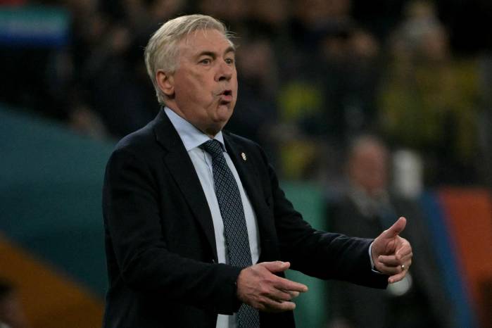 El técnico italiano, Carlo Ancelotti.