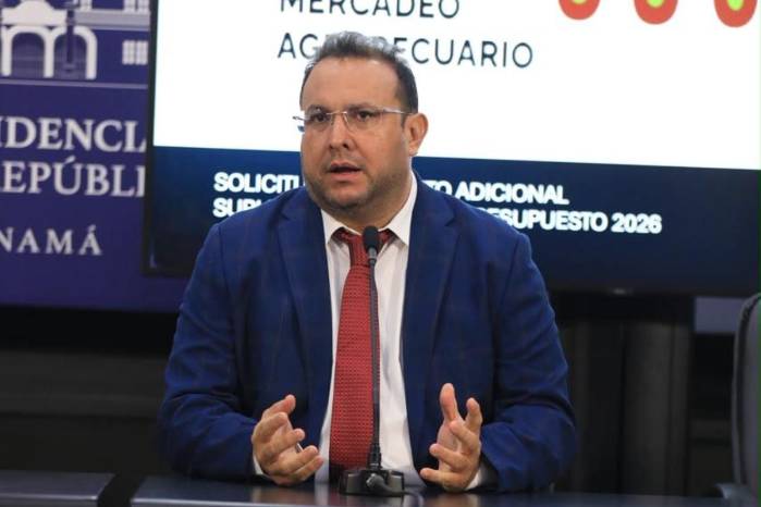 Nilo Murillo, director general del Instituto de Mercadeo Agropecuario (IMA) durante la conferencia de prensa este martes 4 de agosto.
