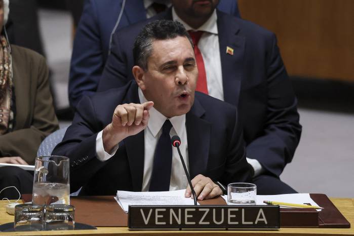 El embajador de Venezuela ante la ONU, Samuel Moncada.