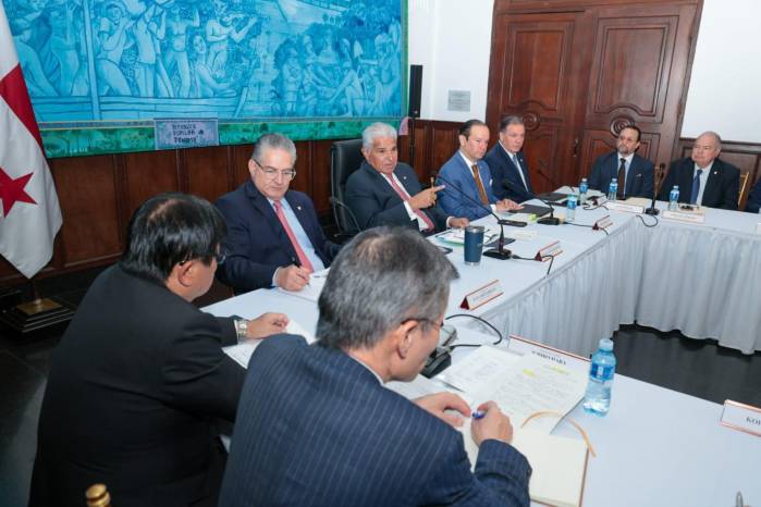 Encuentro entre el presidente de la República, José Raúl Mulino, y representantes del Keidanren (Federación Empresarial de Japón)