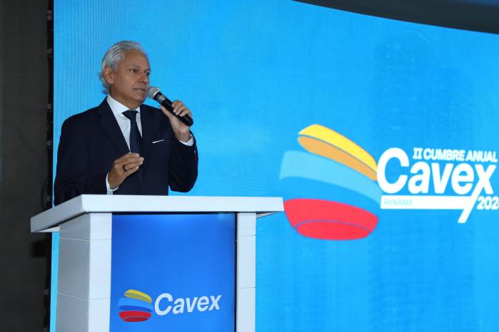 Orlando Soto, presidente de CAVEX, este martes durante la inauguración del II Foro en ciudad de Panamá.