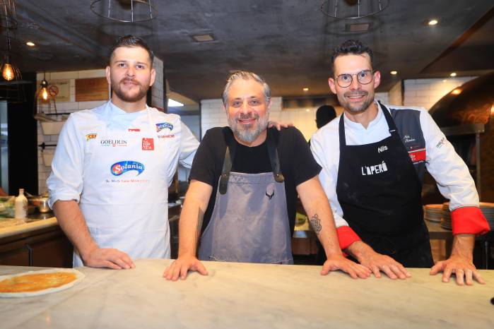 Leonardo Carrero de Pizza Verace, Roberto Riva Stizzoli de Casa Stizzoli y Nils Sauber de L’Aperó estuvieron a cargo de los hornos.
