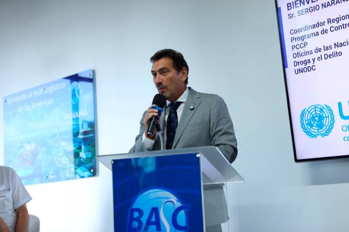 Sergio Naranjo, coordinador del Programa Global de Control de Carga y Pasajeros (PCCP) por la Oficina de las Naciones Unidas contra la Droga y el Delito (UNODC).