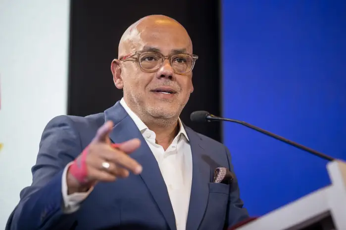 El presidente de la Asamblea Nacional de Venezuela, Jorge Rodríguez.