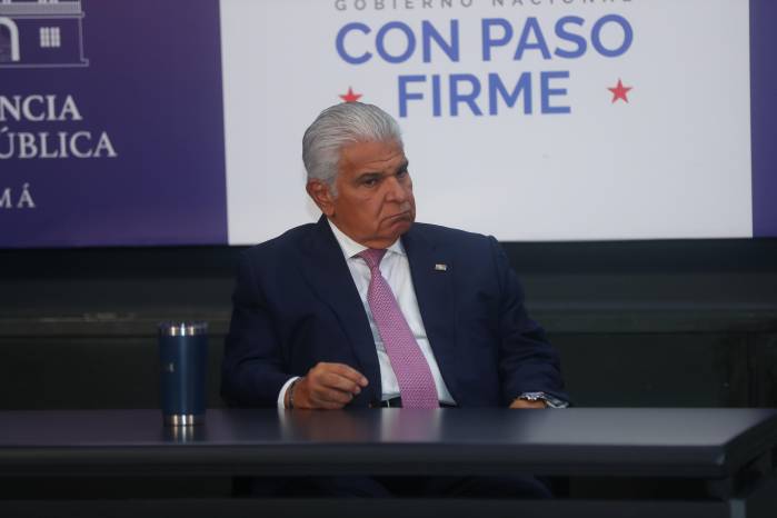El presidente de la Repúbñica, José Raúl Mulino