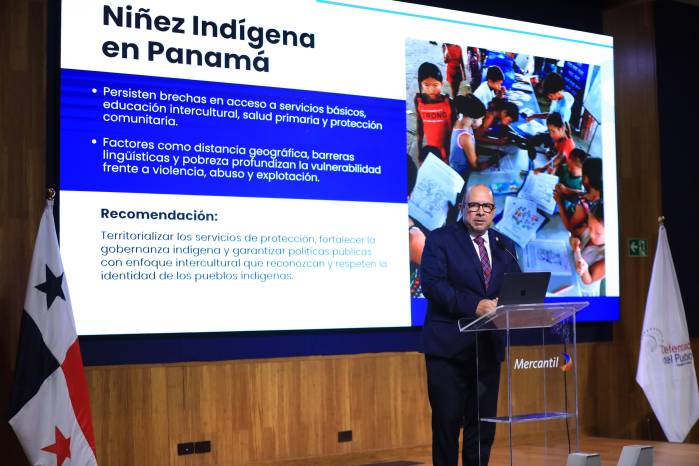 El Defensor del Pueblo, Eduardo Leblanc González, este jueves, durante la presentación de su Informe Anual de Derechos Humanos 2025