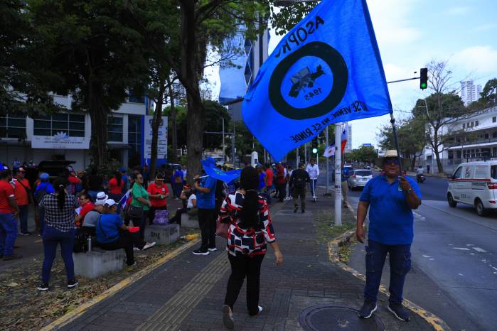 Miembros de Asoprof por más de dos meses mantienen un paro en rechazo a la Ley No. 462.